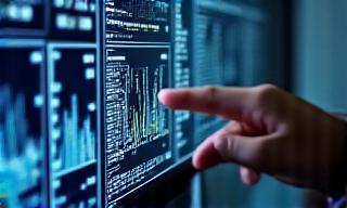 정교한 기상 데이터를 분석하는 모습